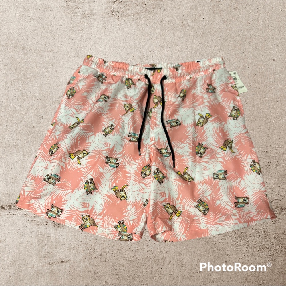 NWT Men’s Club Room 7” Quick Dry Swim Trunks Size Small